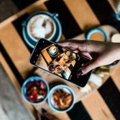 A plate photographed for Instagram